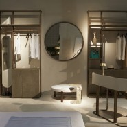 Armoires 150 - Matisse - High-end closet with varnished bronze and leather - Pacific Compagnie.