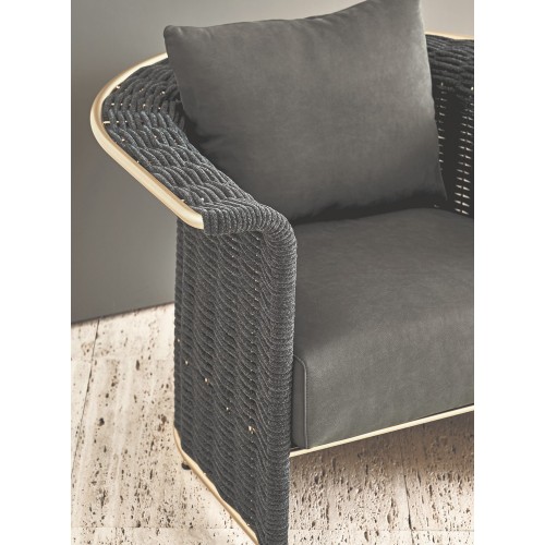 Fauteuils 150 - Marina In - Fauteuil en métal avec coussin en tissu - Pacific Compagnie.
