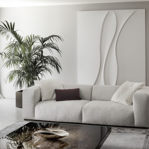 Canapés 150 - Freud - Luxury sofa in bronzed brass - Pacific Compagnie.