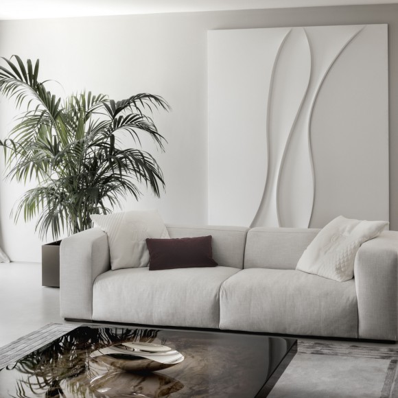 Canapés 150 - Freud - Luxury sofa in bronzed brass - Pacific Compagnie.