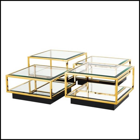 Set of 4 Coffee Tables 24- Tortona Gold