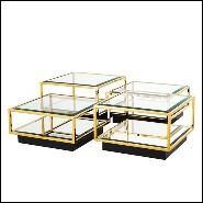 Tables basses 24 - Tortona Gold - Mobilier salon - Pacific Compagnie.