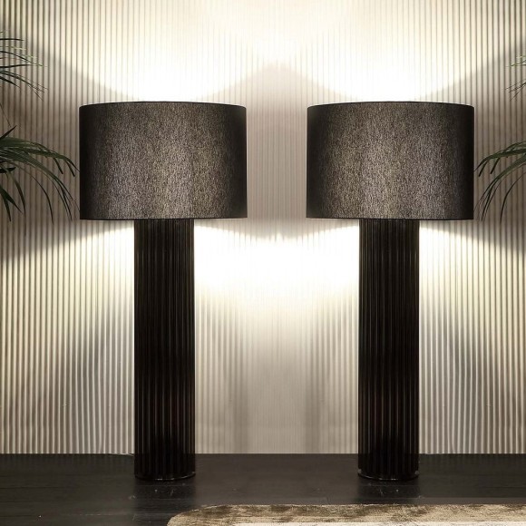 Éclairage 150 - Liberty Soft - Elegant bronzed brass base for luxury interiors - Pacific Compagnie.