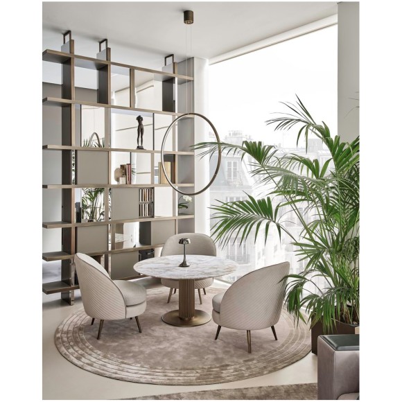 Tables 150 - Liberty Lounge Bistrot - Premium quality dining table with intricate details and decoro finish - Pacific Compagnie.