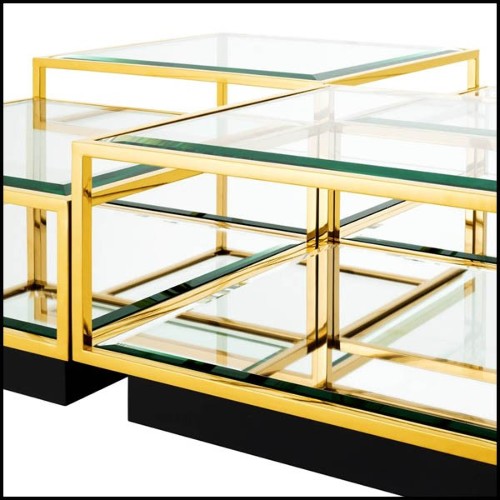 Tables basses 24 - Tortona Gold - Salon design - Pacific Compagnie.