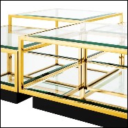 Tables basses 24 - Tortona Gold - Salon design - Pacific Compagnie.