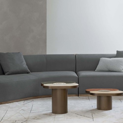 Tables basses 150 - Landmark - Sophisticated Low Table with 60,5X50,5XH29 Dimensions - Pacific Compagnie.