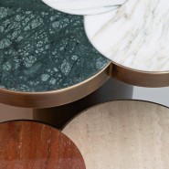 Tables basses 150 - Landmark - Table basse en laiton bronzé avec haute qualité - Pacific Compagnie.