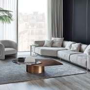 Tables basses 150 - Incanto - Premium hammered bronze coffee table with luxurious ambiance - Pacific Compagnie.