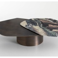 Tables basses 150 - Incanto - Table basse à décorations martelées - Pacific Compagnie.