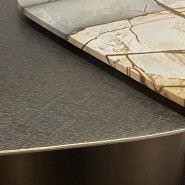 Tables basses 150 - Incanto - Pièce de décoration en bronze martelé - Pacific Compagnie.