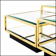 Tables basses 24 - Tortona Gold - Set doré - Pacific Compagnie.