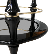 Bar globe 145 - Equator Copper - Bar globe en cuivre et noir, réalisation de Boca Do Lobo - Pacific Compagnie.