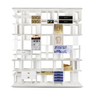 Bibliothèque 145 - Coleccionista - Luxury wooden bookcase with ceramic details - Pacific Compagnie.