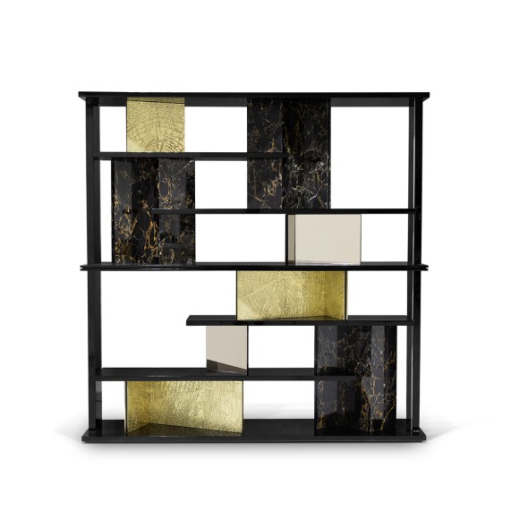 Bibliothèque 145 - Garrett - Wooden book storage with natural color and sleek design, perfect for study room - Pacific Compagnie