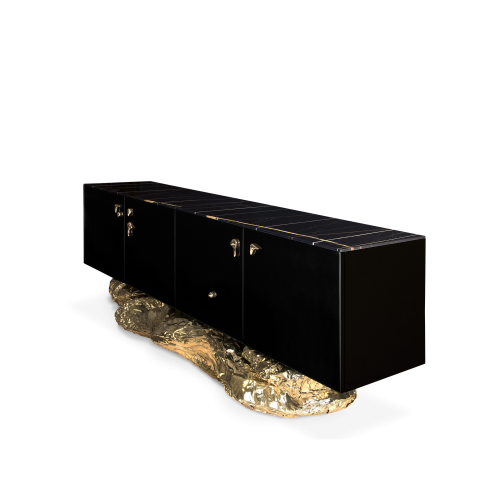 Buffet 145 - Angra - Buffet marbre et verre de style moderne - Pacific Compagnie.