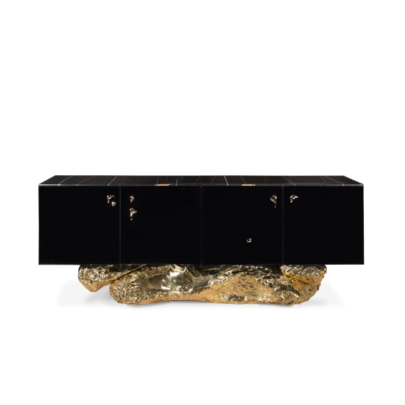 Buffet 145 - Angra - Meuble de buffet en bois avec décor laiton - Pacific Compagnie.