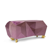 Buffet 145 - Diamond - Luxurious sideboard with emerald finish and diamond details, made from the finest materials - Pacific Com