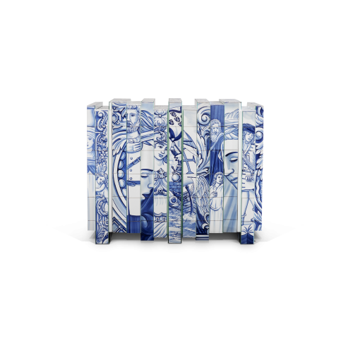 Buffet 145 - Heritage - Exquisite sideboard with hand-painted tile work - Pacific Compagnie.