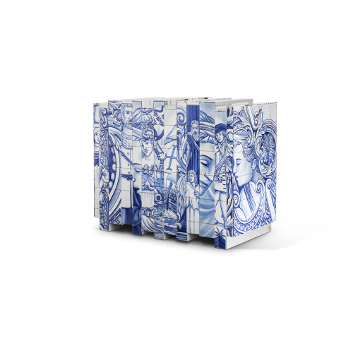 Buffet 145 - Heritage - Colorful sideboard with bold, multicolor design - Pacific Compagnie.