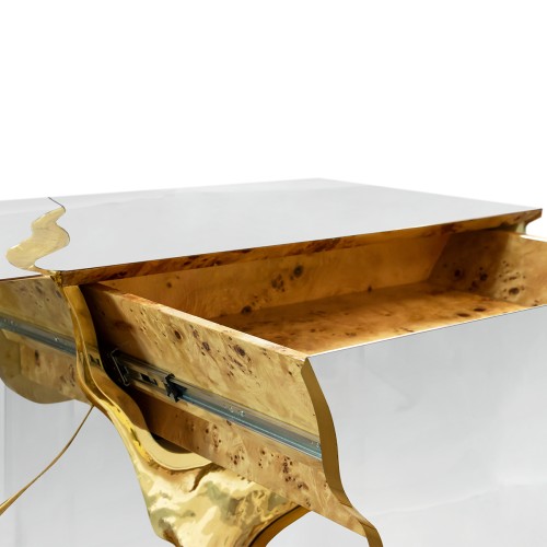 Buffet 145 - Lapiaz - Stylish furniture piece with walnut and ebony finishes - Pacific Compagnie.