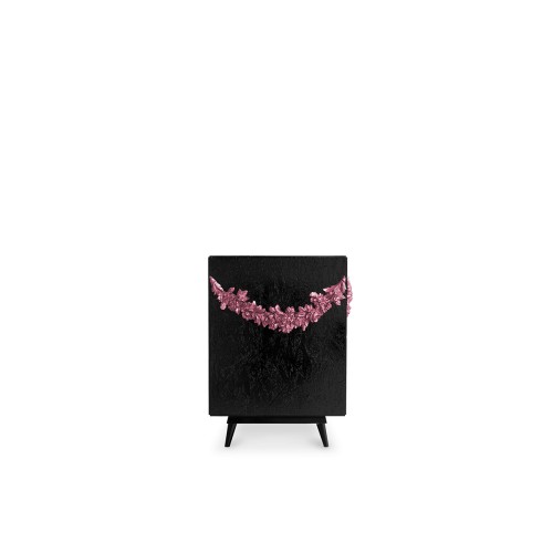 Buffet 145 - Majestic - Majestic wooden sideboard with elegant glass accents - Pacific Compagnie.