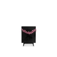 Buffet 145 - Majestic - Majestic wooden sideboard with elegant glass accents - Pacific Compagnie.