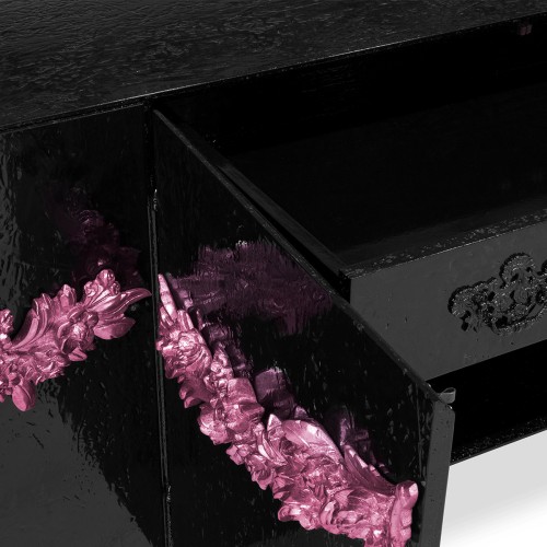 Buffet 145 - Majestic - Buffet de cuisine en verre et bois naturel - Pacific Compagnie.