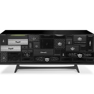 Buffet 145 - Mondrian - Unique buffet with mixed materials and Mondrian inspiration - Pacific Compagnie.