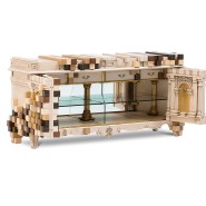 Buffet 145 - Piccadilly - Buffet contemporain en bois naturel et verre de la marque Boca Do Lobo - Pacific Compagnie.