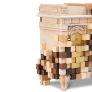 Buffet 145 - Piccadilly - Natural glass and metal Buffet 145-Piccadilly sideboard - Pacific Compagnie.