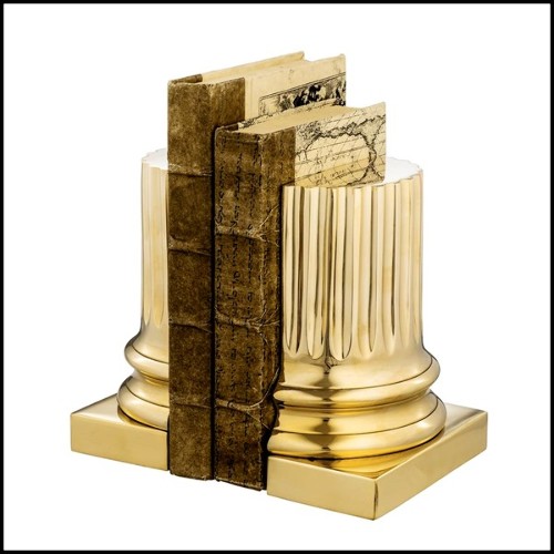 Serre - Livres 24- Golded | Bookend 24- Golded - Metal Bookend - Pacific Compagnie.