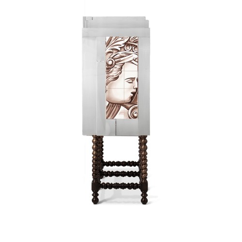 Cabinet 145 - D. heritage - Cabinet en bois naturel, style heritage - Pacific Compagnie.