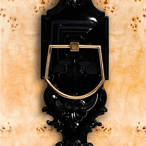 Cabinet 145 - Guggenheim - Wooden cabinet with natural finish and sophisticated glass elements - Pacific Compagnie.