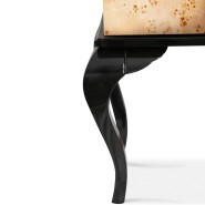 Cabinet 145 - Guggenheim - Pièce de design avec cabinet en peuplier et détails en verre - Pacific Compagnie.