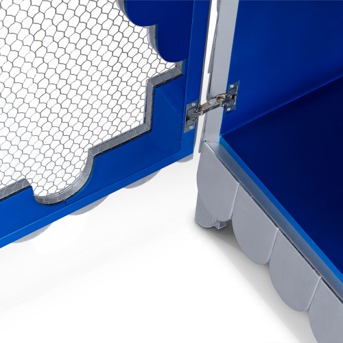 Cabinet 145 - Oporto - Natural wood and brass combine for a sophisticated bar cabinet - Pacific Compagnie.