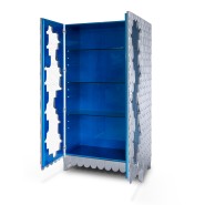 Cabinet 145 - Oporto - Meuble de décoration en bois naturel et laiton pour un style élégant - Pacific Compagnie.