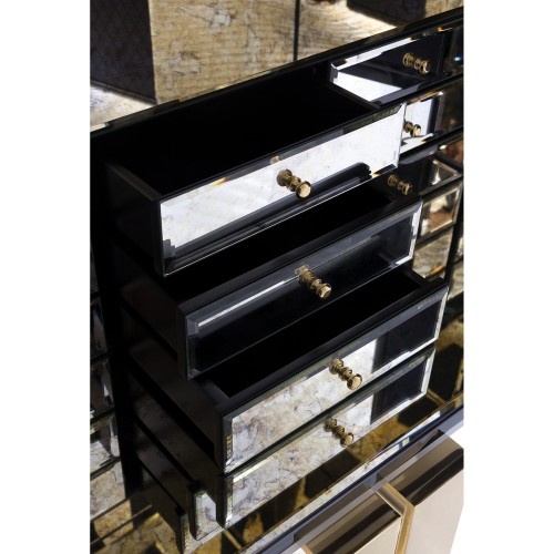 Cabinet 145 - Pixel - Meuble de décoration en bois et tissu - Pacific Compagnie.