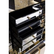 Cabinet 145 - Pixel - Meuble de décoration en bois et tissu - Pacific Compagnie.