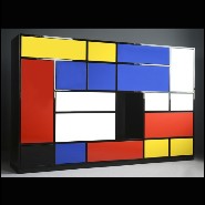 Sideboard PC - Le Mondrian - Moderne - Pacific Compagnie