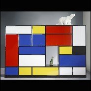 Sideboard PC - Le Mondrian - Moderne - Pacific Compagnie