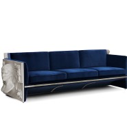 Canapé 145 - Versailles - Acrylic and wood combined sofa with elegant style - Pacific Compagnie.