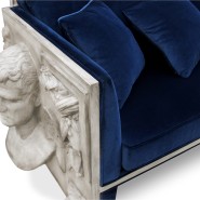 Canapé 145 - Versailles - Meuble unique avec sculpture en résine sur mesure - Pacific Compagnie.