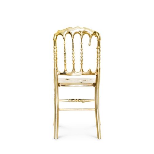 Chaise 145 - Emporium | Chaise 145-Emporium en argent avec des accents dorés et une finition high-end - Pacific Compagnie.