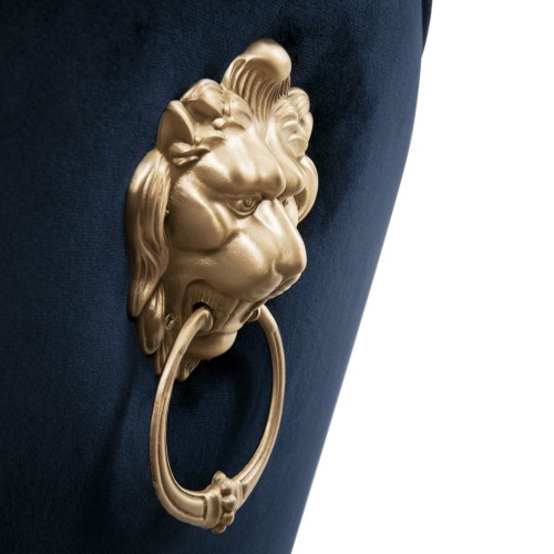 Chaise 145 - Soleil - Chaise de style luxueux en bleu et crème - Pacific Compagnie.