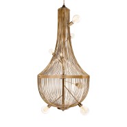 Chandelier 145 - L - Luxury gold chandelier with LED filament bulbs - Pacific Compagnie.