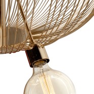 Chandelier 145 - L | Chandelier 145-L or avec lampes filament LED et design élégant - Pacific Compagnie.