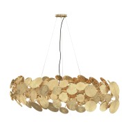 Chandelier 145 - Newton - Elegant gold plated brass chandelier for high-end interiors - Pacific Compagnie.