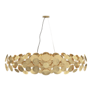 Chandelier 145 - Newton - Luxurious gold chandelier with intricate details, 153 cm wide - Pacific Compagnie.