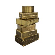Coffre - fort de luxe 145-Boheme - Luxury polished brass safe with gold finish - Pacific Compagnie.